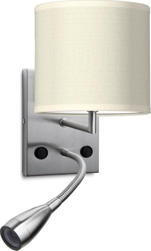 Home Sweet Home wandlamp Bling - wandlamp Read inclusief lampenkap en LED Leeslamp - lampenkap 16/16/15cm - geschikt voor E27 LED lamp - warm wit