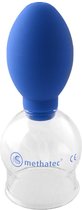 Professionele massage glas cup voor cupping met regelbare zuigkracht 2 kleps vacuumpomp 6 cm