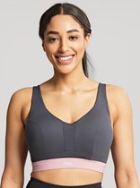 Panache - Wired Non Padded Sports Bra Charcoal - 75C