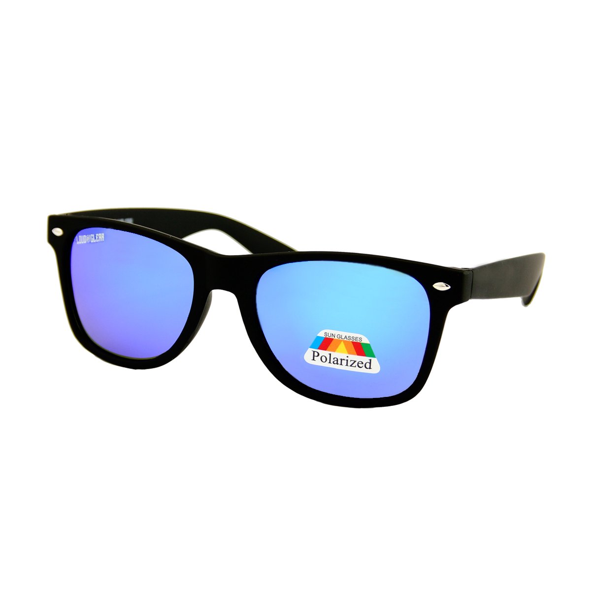 LOUD AND CLEAR® - Zonnebril - Festival Bril - Heren - Dames - Zwart - Blauw - Gepolariseerd