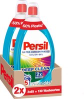 Persil Ultra Concentrated Color - Détergent liquide - Lessive colorée - Value Pack - 2 x 65 lavages