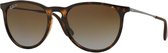 Ray-Ban Erika RB4171F Unisex Zonnebril - Bruin