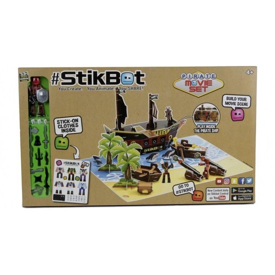 Thumbnail van een extra afbeelding van het spel Stikbot Movie Set Pirates