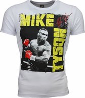 T-shirt - Mike Tyson Glossy Print - Wit