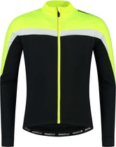 Rogelli Course - Maillot Cyclisme Manches Longues - Maillot Cyclisme Homme - Zwart/ Fluor / Wit - Taille M