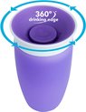 Munchkin Miracle 360 sippy cup drinkbeker , trainingsbeker purple, anti lekbeker, 296 ml