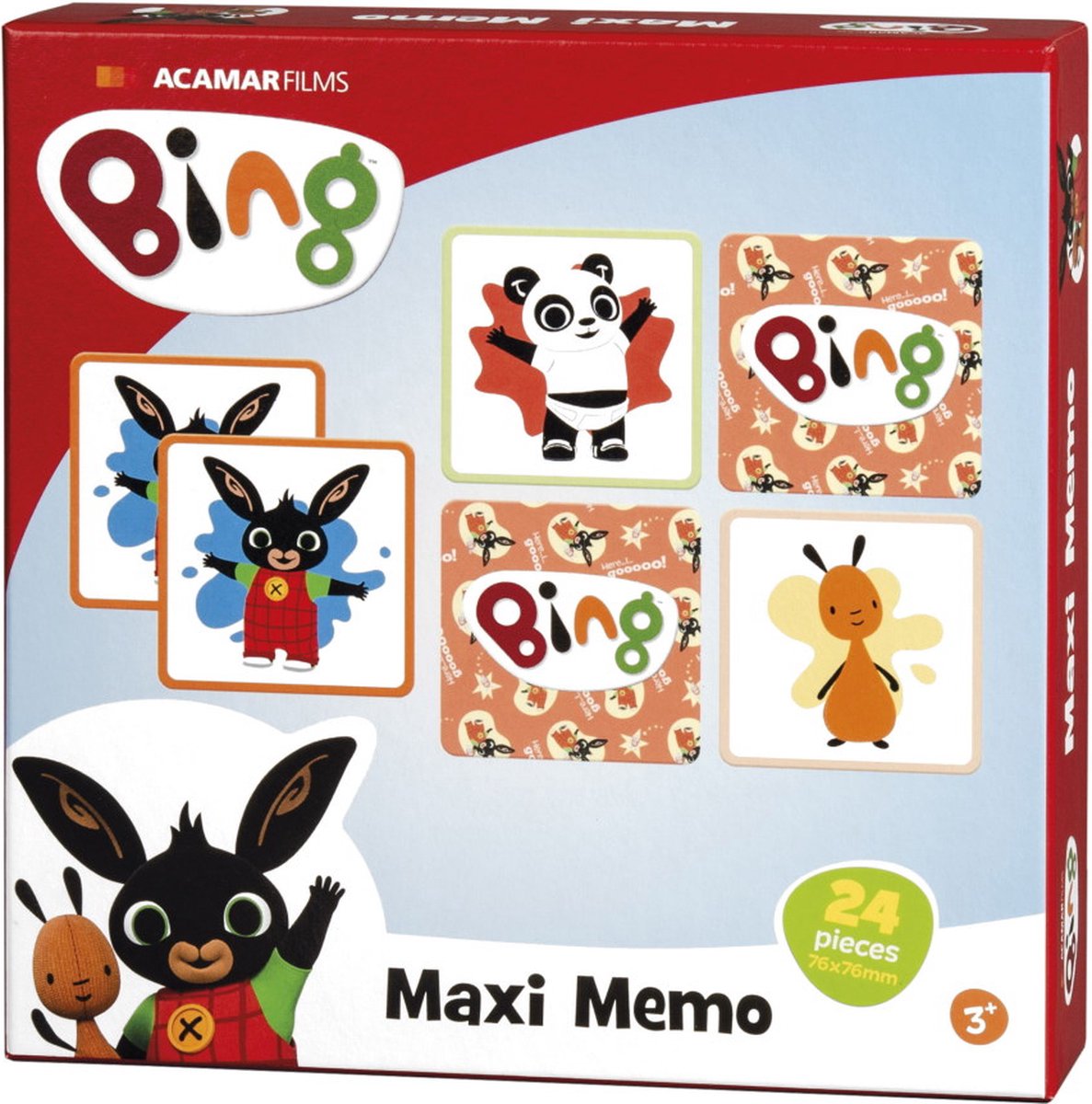 Bing maxi memo spelletje met extra grote kaarten - educatief speelgoed - geheugenspel - Bambolino Toys - Bambolino