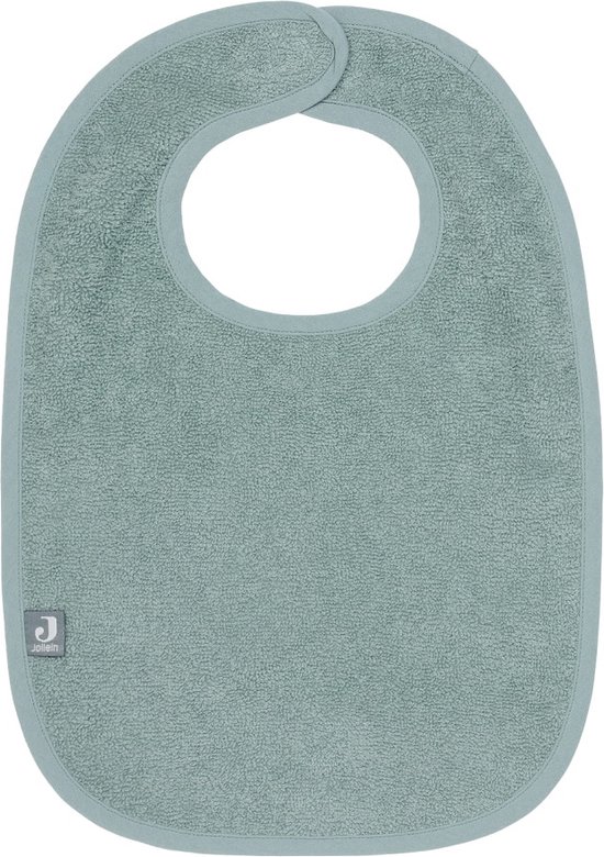 Jollein - Slab Badstof (Ash Green) - Katoen - Slabbetjes Baby - 37 cm