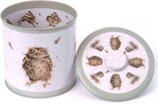 Wrendale Weihnachts Keksdose Metall - Süße Tier-Motive 8x14cm