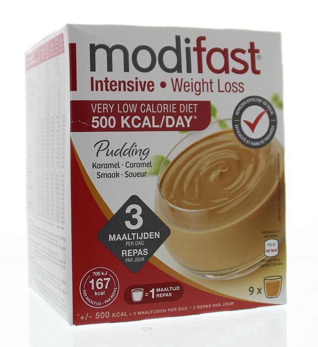 Modifast Intensive Pudding Karamel - 9 stuks | bol.com