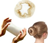 Haarnetjes blond - 50 stuks haarnetjes voor ballet & paardrijden - Onzichtbaar knotnet elastisch - Haarnet 55 cm nylon voor vrouwen, meisjes om Haarknoopjes te maken