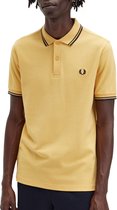 Fred Perry - Polo M3600 Geel P95 - Slim-fit - Heren Poloshirt Maat XXL