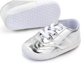 Zilveren sneakers - PVC - Maat 21 - Zachte zool - 12 tot 18 maanden