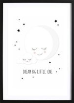 Dream Big Little One (29,7x42cm) - Wallified - Kinderen - Poster - Print - Kinderkamer - Baby - New Born - Peuter - Kleuter - Wall-Art - Woondecoratie - Kunst - Posters