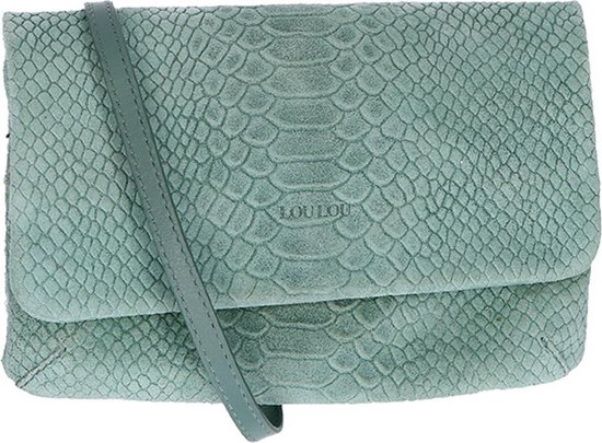 LouLou Essentiels Handtassen Clutch Sugar Snake Groen bol