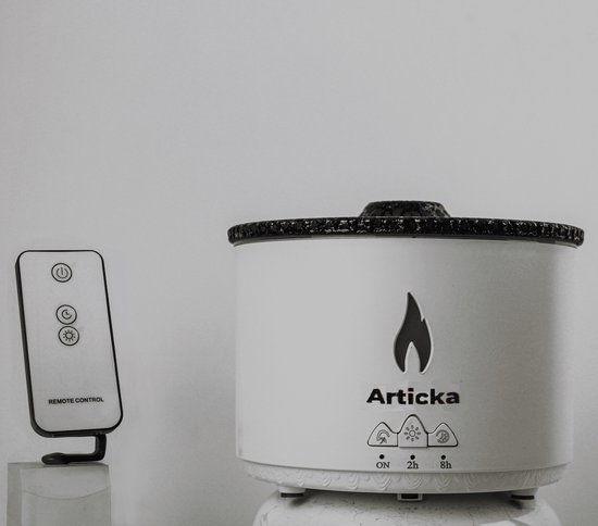 Articka 360ml Vulkaan diffuser met afstandsbediening & Lavendel olie -  Vulcano