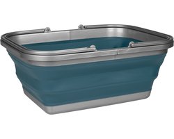 foto van Abbey Camp Afwasteil Opvouwbaar - 16 Liter - Blauw/Grijs