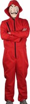 La Casa De Papel Pak Kostuum Overall Outfit Met Masker - M-Geen