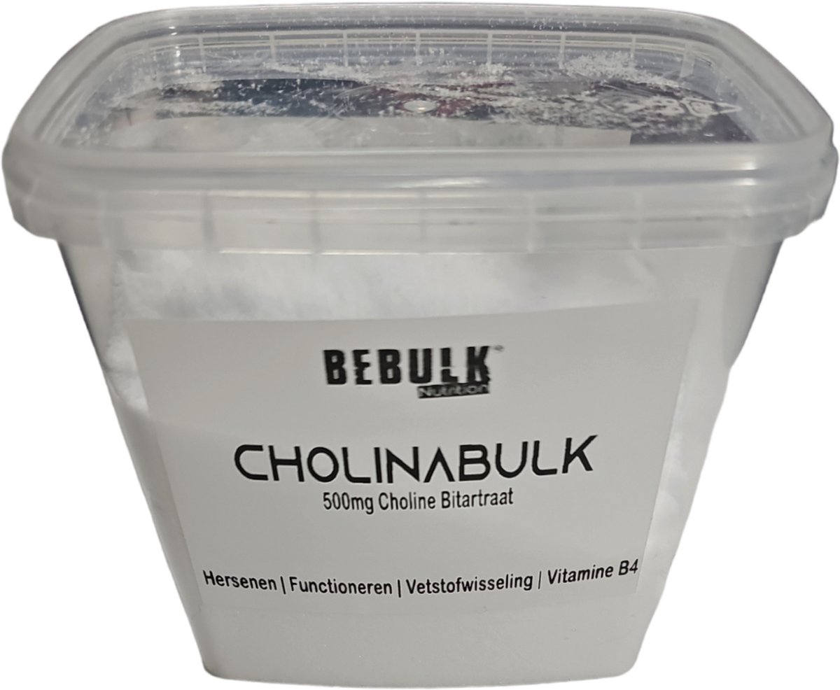 Goedkoopste CholinaBulk - Choline Poeder - BeBulk Nutrition 200g Neutraal