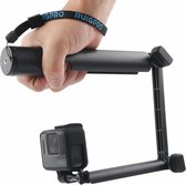 3-weg Monopod + Magic Mount Selfie Stick voor Sport Camera's - 24,5-63cm - Zwart