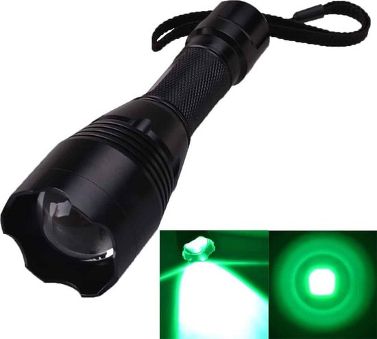 leveren paar Silicium RichFire SF-360G CREE XP-E G4-R2 groen licht LED-zaklamp, 1 LED 250 LM  Zoom-te-werpen... | bol.com