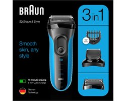 Braun Series 3 Shave&Style 3010BT - Elektrisch Scheerapparaat Mannen