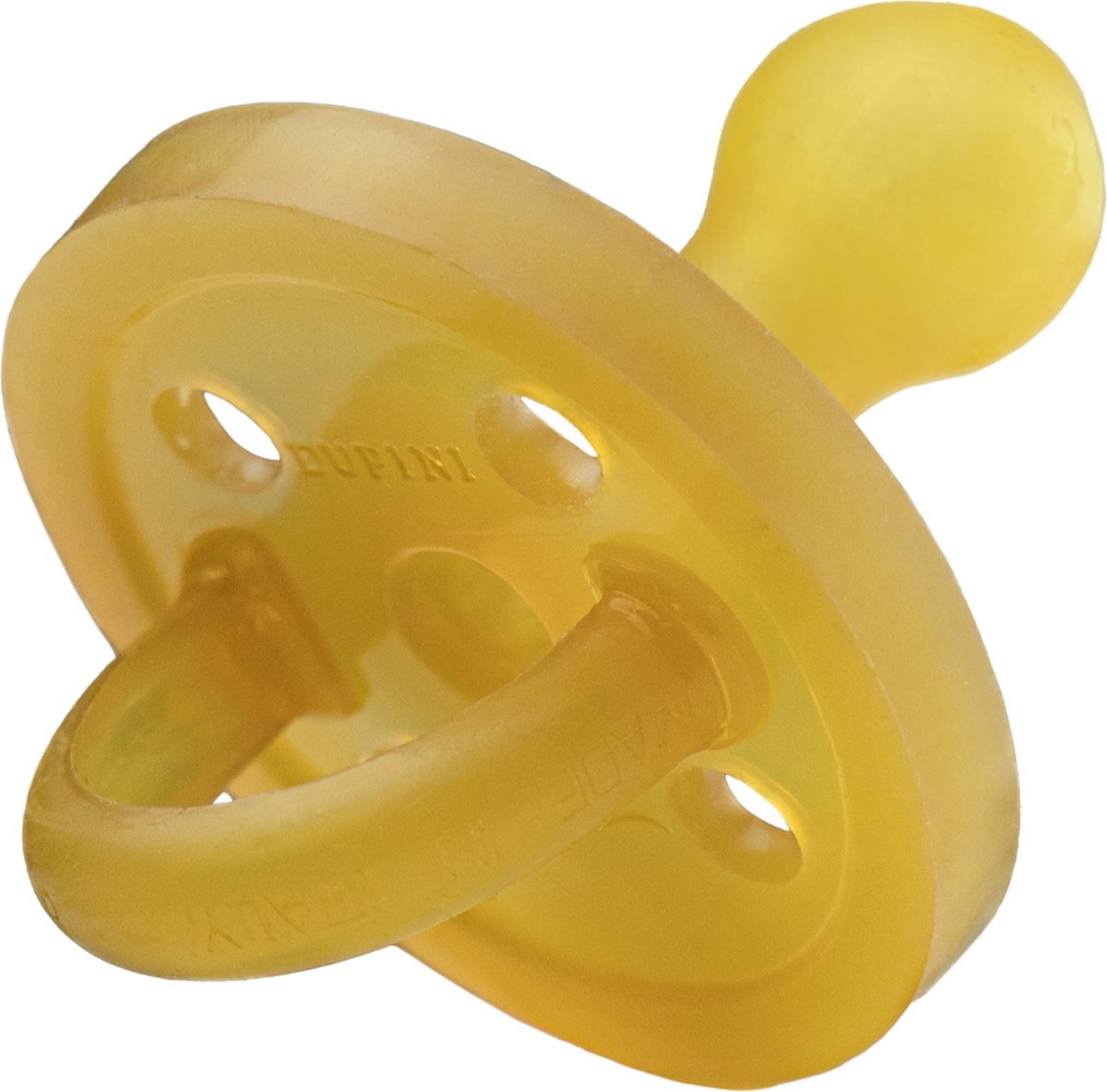 Goedkoopste Dupini 100 Natuurrubber ronde schild/GLOBE speen/fopspeen - Round maat L