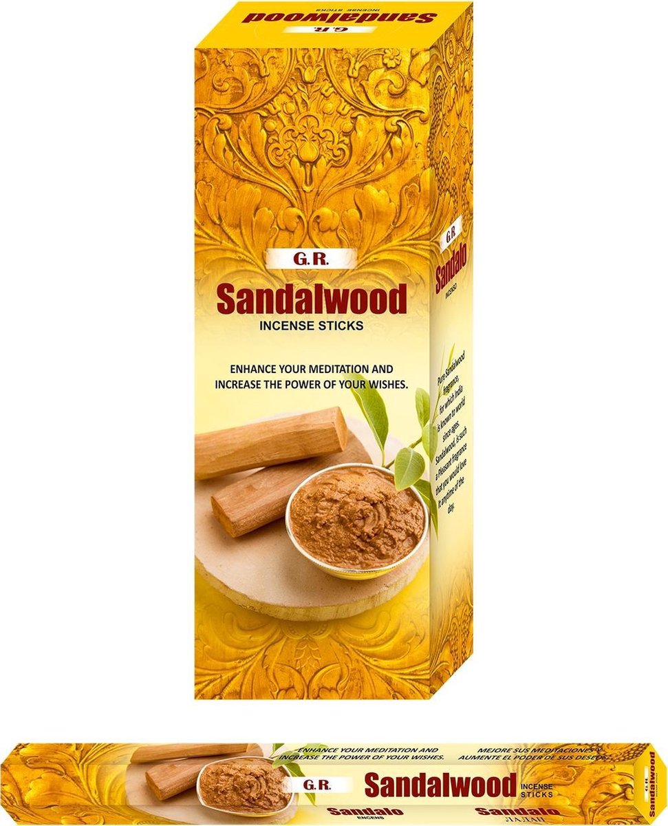 Goedkoopste GR Wierook Sandelhout hexagram pak