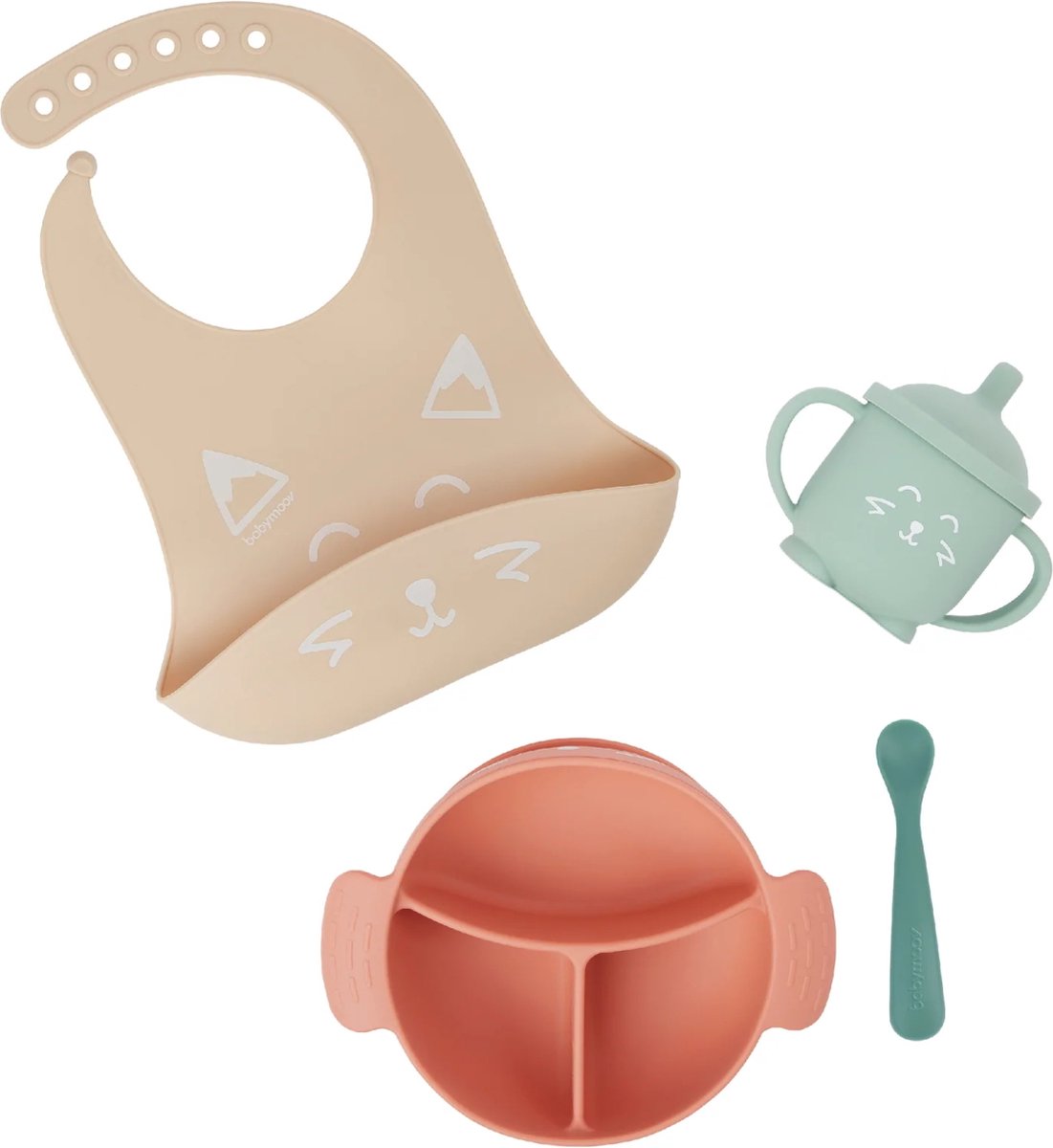 Babymoov Learn'Isy Vos Kinderservies Set incl. Silicone Slab A005402