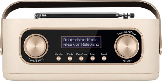 Nordmende Transita 30 Radio DAB+, VHF (FM) Bluetooth, DAB+, FM Wekfunctie  Beige | bol.com