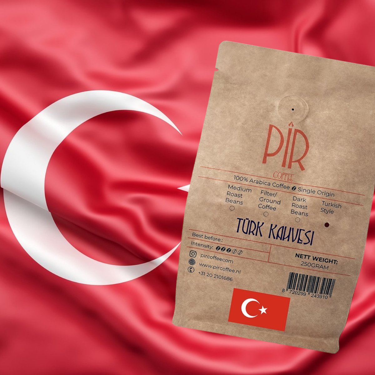 PÎR's TURKSE KOFFIE 250gr-Türk Kahvesi