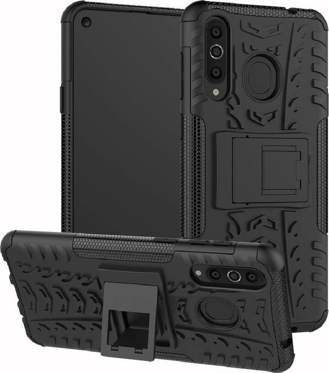 Samsung Galaxy A8s hoesje - Schokbestendige Back Cover - Zwart