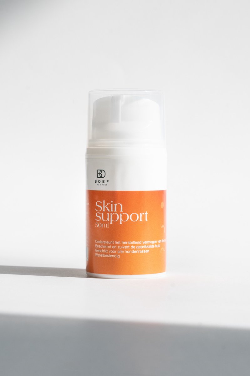 Boef the label Skin Support - Honingzalf 50ml - Voor Honden, Katten & Paarden - Wondherstel - Diverse huidongemakken - Ondersteunt het natuurlijk herstellend vermogen van de huid - Voedingssupplementen wondverzorging honden en katten