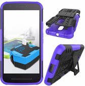 Motorola Moto E3 Schokbestendige Back Cover Paars