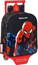 Schoolrugzak met Wielen Spiderman Hero Zwart (22 x 27 x 10 cm)