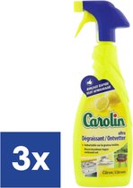 Carolin Spray Dégraissant au Citroen - 3 x 650 ml
