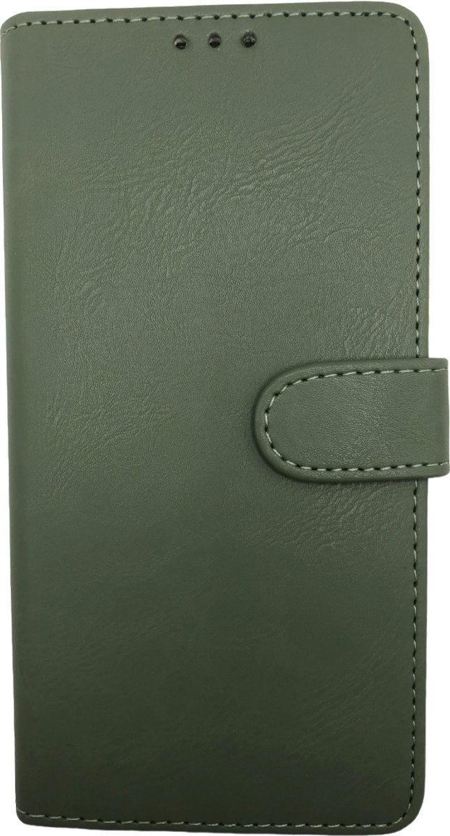 PU Leder wallet Case - Book Case Flip Cover Hoesje Met Stand Functie - Beschermhoes Met Pasjes Houder - Geschikt voor Samsung Galaxy A34 5G/4G - Groen