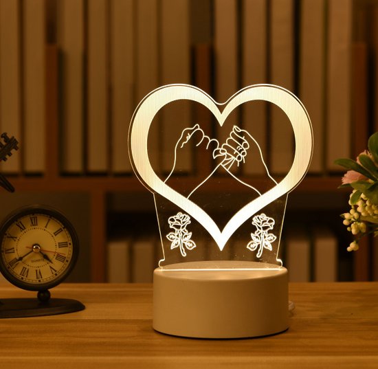 3D Illusie Lamp Love