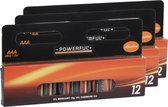 Powerful Batterijen - AAA type - 36x stuks - Alkaline - Long life