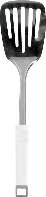 Cosy & Trendy Bakspatel/bakspaan - wit kunststof/RVS zilver - 33 cm - Keukengerei