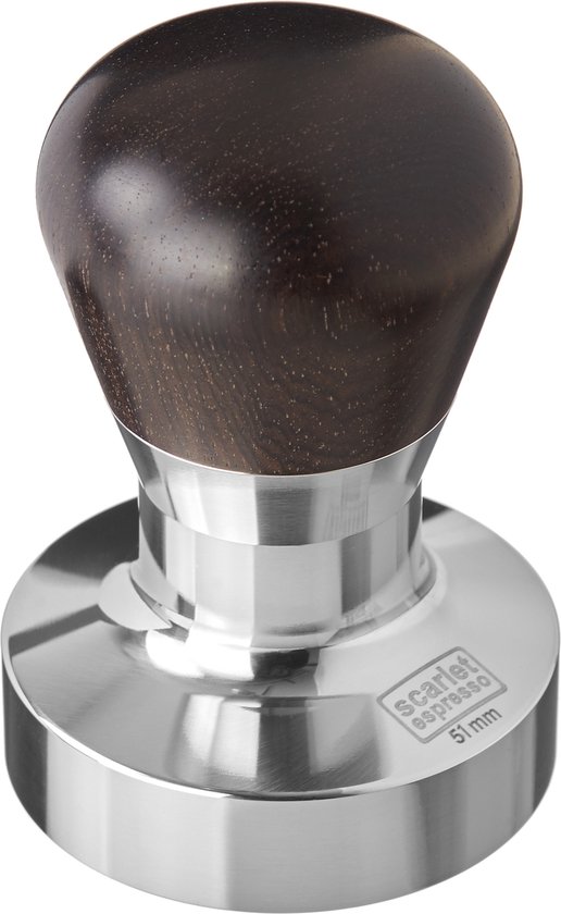 scarlet espresso | Tamper »classic colorato«, stijlvolle espressostempel met ergonomische greep van kleurrijk edelhout, voor perfecte espresso, barista (multi, 53 mm