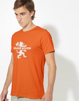Oranje Koningsdag T-shirt - MAAT M - Heren Pasvorm - Oranje Boven