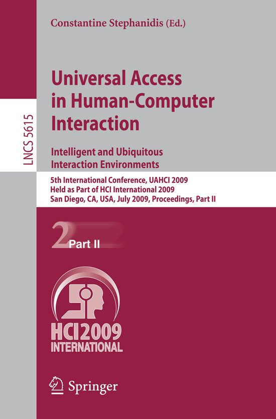 Universal Access in Human Computer Interaction Intelligent a ... - cover