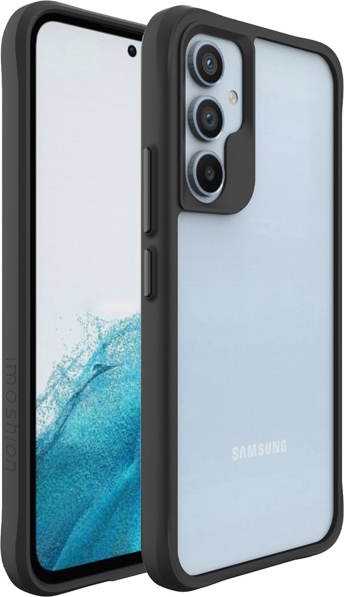 Calle Ocho® Samsung Galaxy A54 (5G) hoesje - Zwart / Transparant