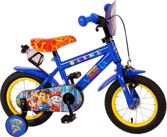 Vélo Enfant 12 Pouces Avec Roues Stabilisatrices - Acier Carbone, Freins Avant/arrière, Siège Réglable - Pour 2 à 4 Ans (85-105 Cm)