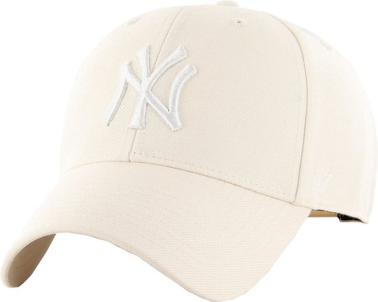 47 Brand MLB New York Yankees Cap B-MVPSP17WBP-NTC, Mannen, Beige, Pet, maat: One size