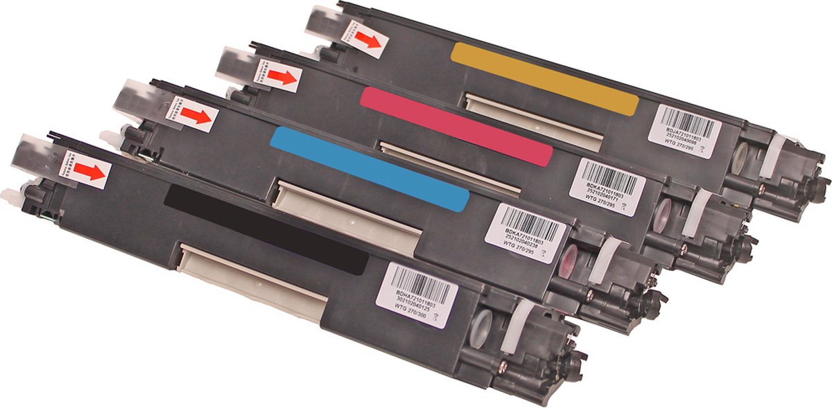 Set 4x Colori huismerk toner geschikt voor Canon 729 729K 729C 729M 729Y voor I-Sensys LBP-7010 LBP-7010c LBP-7018 LBP-7018c