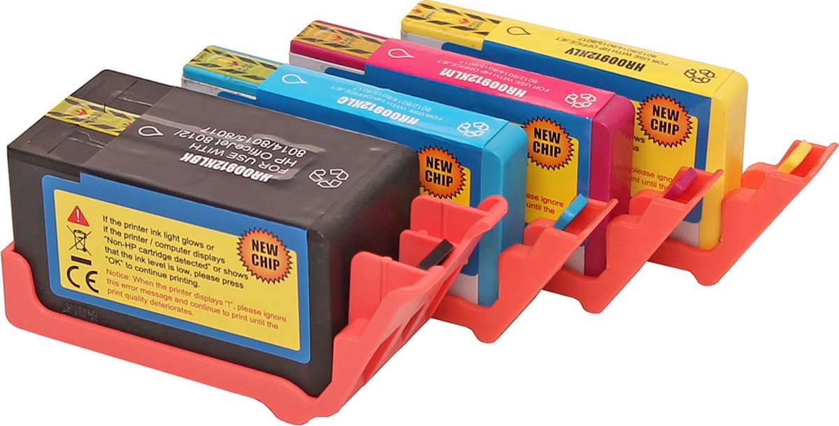 Colori huismerk Set 4x inkt cartridge geschikt voor HP 912XL OfficeJet Pro 8010 8012e 8013 8014 8014e 8015 8015e 8020 8022 8022e 8023 8024 8024e 8025e 8035