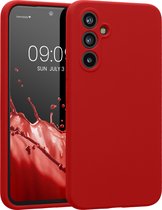 kwmobile telefoonhoesje geschikt voor Samsung Galaxy A54 5G - TPU backcover met siliconen coating - Smartphone case in klassiek rood