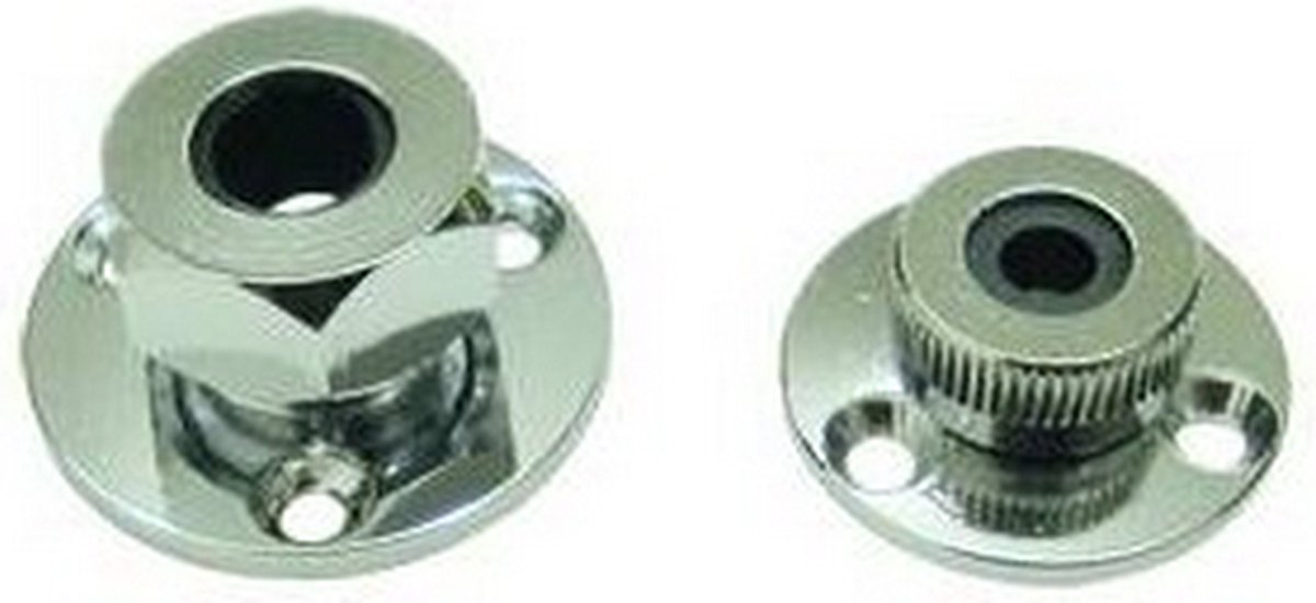 Kabeldoorvoer waterdicht / Messing verchroomd - Draad diameter 6mm